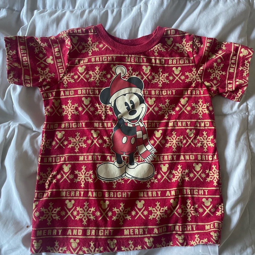 Mickey and Minnie Christmas shirts